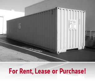 Portable storage & shipping containers for rent or lease from Xtra Storage